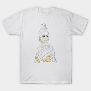 One line art female 2 T-Shirt